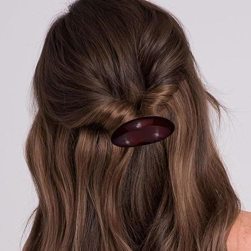 3 PCS Acetate Hair Barrette,Large Vintage Hair Barrette for Women,French Tortoise Shell Hair Clips Vintage Snap Hair clips Accessories Gifts for Women Girls Thick Hair (Style 3） - Beige + Light Pink + Coffee thumbnail 5