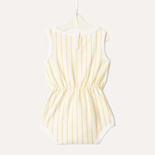 Amazon Essentials x Sofia Grainge Baby Girls' Lightweight French Terry Sleeveless Shorts Romper thumbnail 5