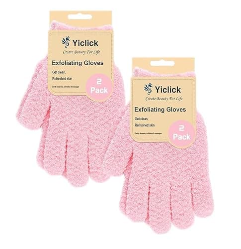 Yiclick Heavy Exfoliating Gloves, Exfoliating Body Scrubber for Bath Shower Exfoliation, Body Scrub Exfoliator for Dead Skin Remover, Exfoliate Sponge Loofah Washcloth Mitt Men Women - Image 1