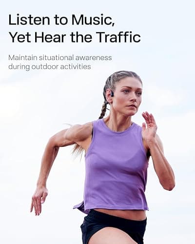 SHOKZ OpenRun Pro-Bone Conduction Headphones, Open-Ear Bluetooth Wireless Sport Headphones for Running and Workout, Sweat Resistant, Long Battery Life, Premium Deep Bass, Mic，with Hair Band, Black thumbnail 4