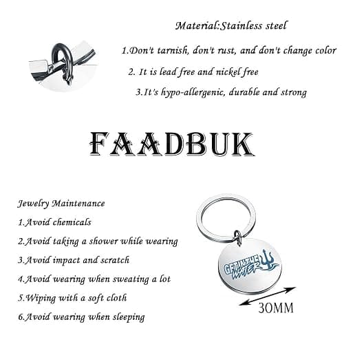 FAADBUK Odysseas Inspired Gift The Saga Lover Gift Get In The Water Keychain for Musical Fan thumbnail 2