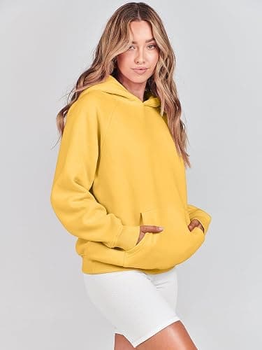 ANRABESS Women Hoodies Oversized Fleece Long Sleeve Comfy Casual Basic Pullover Sweatshirts 2025 Fall Outfits Y2K Clothes thumbnail 3