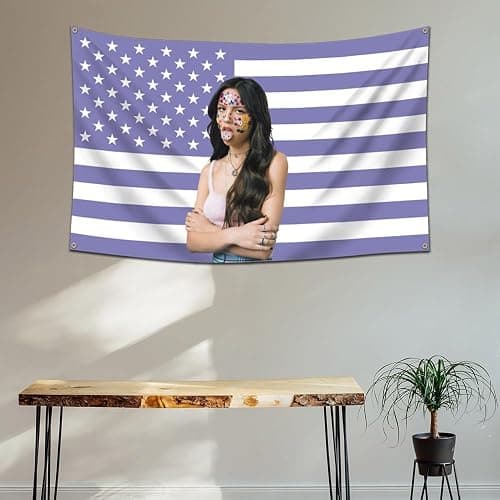 Molleng Olivia Flag Rodrigo purple Tapestry (3x5ft,Heavy Duty, Durable 150D Polyester) Brass Grommets Banner For Outdoor Garage Dorm Room thumbnail 3