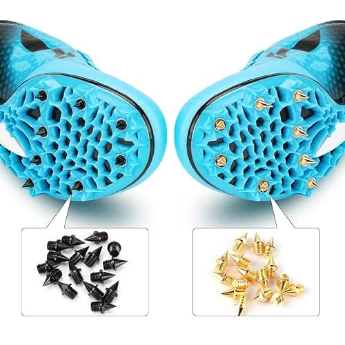 Nuolifee 1/4 Inch Track Spikes, 100 Pieces Steel Track Shoe Spikes Replacements and Spike Wrench for Sports Running Track Shoes thumbnail 5