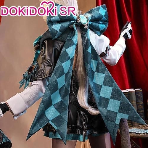 KIRA KIRA Lynette Cosplay Costumes with Hat Doki SR Game Genshin Impact Fontaine Lynette Cute Cosplay Costume for Halloween thumbnail 3