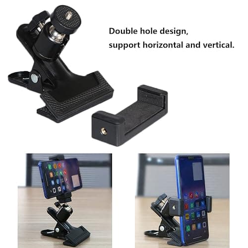 RockCheems Guitar Head Phone Holder Mount for Live Broadcast Teaching Video Recording Android and iPhone Compatible Guitar/Electric Guitar/Bass/Ukulele thumbnail 4