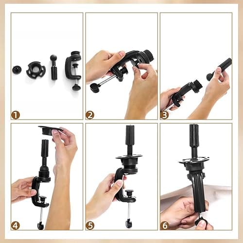 Mannequin Head with 100% Human Hair, MYSWEETY Doll Head for Hair Styling, Manikin Head Cosmetology Makeup Hairdressing Training Head with Clamp Holder and Tools(18" Brown, Makeup) thumbnail 8