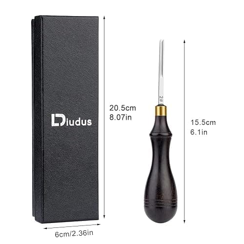 Leather Edge Bevelers, Edge Skiving Beveler 1.8mm, Leather Working Tools Leather Skiver Tool for Leathercraft Working (2#) thumbnail 2