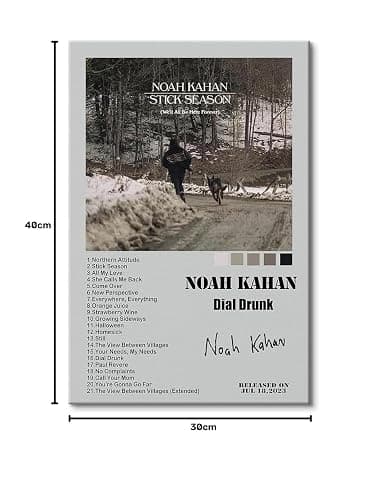 Gkaikpe Noah Kahan Poster Album Cover Poster Decorative Painting Canvas Wall Posters And Art Picture Print Modern Family Bedroom Decor Posters 12x16in Unframed thumbnail 8