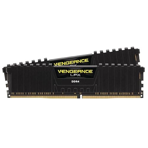 CORSAIR Vengeance LPX DDR4 RAM 32GB (2x16GB) 3200MHz CL16-20-20-38 1.35V Intel AMD Desktop Computer Memory - Black (CMK32GX4M2E3200C16) - Image 1
