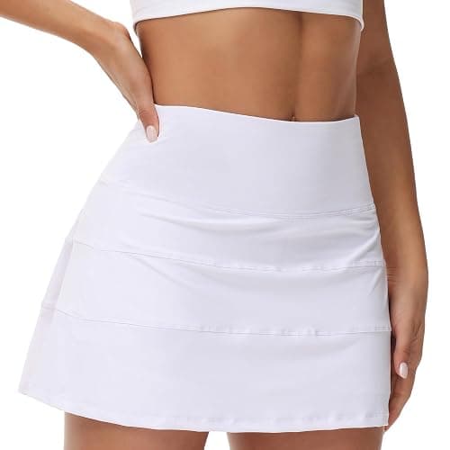 MCEDAR Pleated Tennis Skirt for Women with Pockets Women's High Waisted Athletic Golf Skorts Skirts Running Workout Shorts thumbnail 6