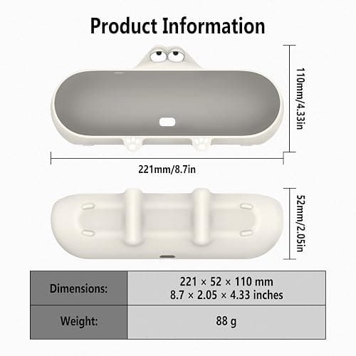 Geiomoo Silicone Case for Beats Pill (2024 Release) Speaker, Protective Portable Scratch Shock Resistant Cover (Beige) thumbnail 3