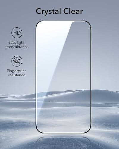 ESR 3 Pack for iPhone 17 Pro Max Screen Protector, Military-Grade Shatterproof, 9H Hardness, Full Coverage Tempered Glass with Ultra Fit Tray thumbnail 7