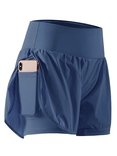 CADMUS 2 in 1 Women's Workout Shorts for Athletic Gym Running Shorts with Phone Pockets - Image 1