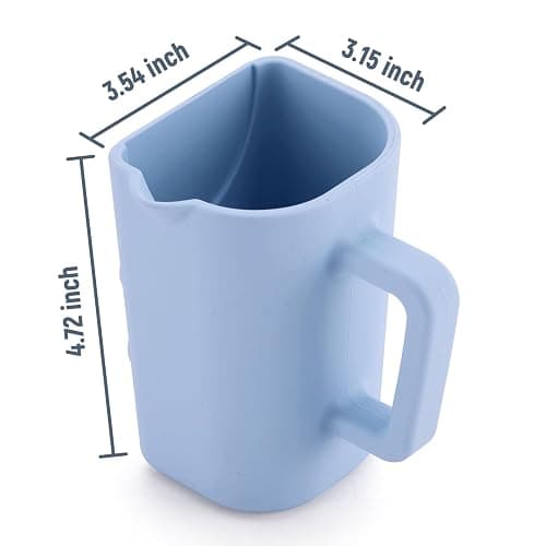 JOY ANAN Baby Bath Rinse Cup with Suctions, 100% Food Grade Silicone, Rinser to Wash Hair and Body with Easy Grip Handle thumbnail 2