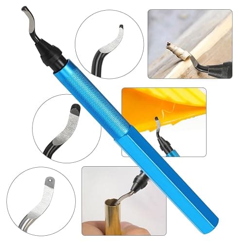 VASTOOLS Deburring Tool for 3D Printer,18pcs,10pc Multiuse Blades Removing Burr,6Pcs Needle File,Micro Wire Cutter for 3D Print, Plastic Models thumbnail 4