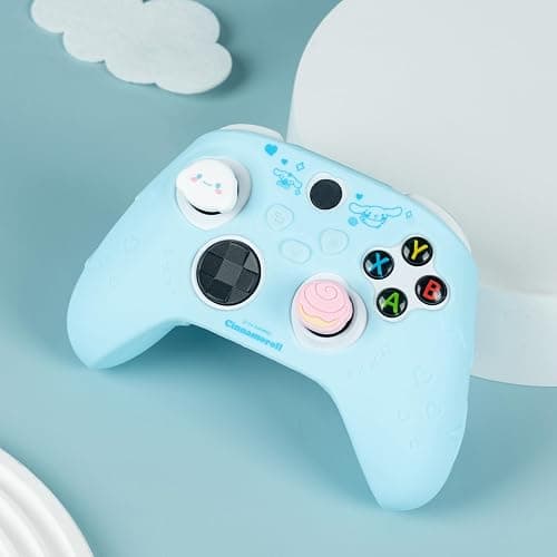 Kuitmor Cover Skin for Xbox Series X Controller, Soft Silicone Ergonomic Protective Cover Skin Case Compatible with Xbox Wireless Controller with 2 Thumb Grip Caps - DEG thumbnail 6