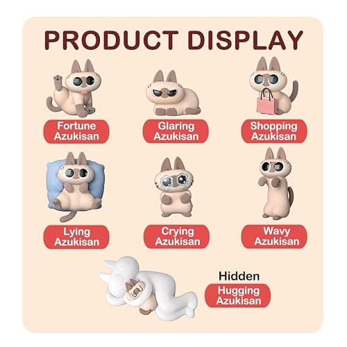 BEEMAI Nobeko Azukisan's Daily Series 2 1PC Blind Box Random Design Cute Figures Collectible Toys Birthday Gifts thumbnail 4