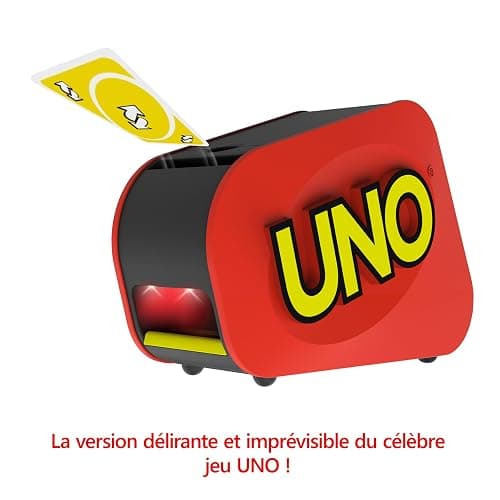 Mattel Games Jeu de Cartes UNO Extreme avec Distributeur aléatoire émettant des lumières et des Sons, 112 Cartes. Jeu pour Enfants, Adolescents et Adultes. Cadeau pour Joueurs de 7 Ans et Plus, GXY75 thumbnail 4