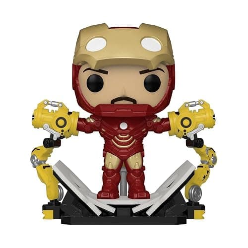 Funko Pop! Iron Man 2: Iron Man MKIV with Gantry Glow-in-The-Dark Deluxe Vinyl Figure - Image 1