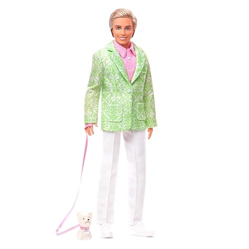 Barbie ''Sugar's Daddy'' Ken Doll in Pastel Suit with Dog - Limited Edition The Movie Doll (Exclusive), HPK06 - Image 1