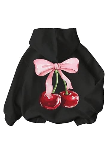 Ecolala Girls Long Sleeve Hooded Sweatshirt Thick Graphic Hoodie Cute Pullovers Tops - Image 1