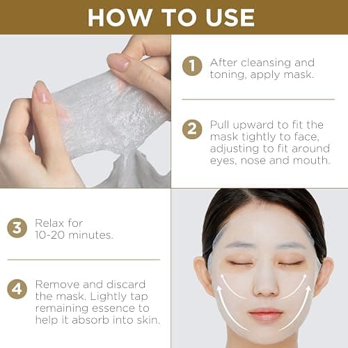 Mediheal Best Korean Sheet Mask - Placenta Essential Face Mask 10 Sheets For Anti-aging, Korean rejuvenazing mask, ultra-nourishing, glowy skin treatment thumbnail 5