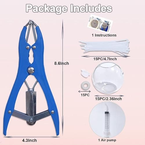 15pcs DIY Stress Ball Kit – Blank Skins with Air Pump & Expander Tool for Making Pressure Balls, Make Your Own Fidget Pressure Balls (15Transparent) thumbnail 2