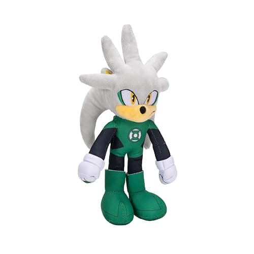 Sonic The Hedgehog DC Comics Sonic as The Flash and Silver as Green Lantern 9” Plush 2-Pack thumbnail 4