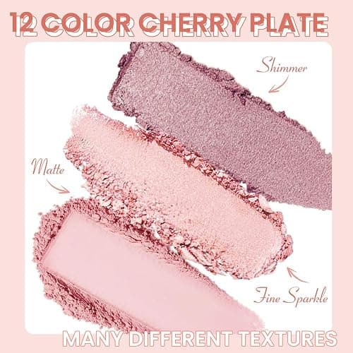 AMY'S DIARY 12Color Light Pink Purple Eyeshadow Palette, Long-Lasting, and Highly Pigmented. Elevate Your Eye Makeup– Unleash Your Unique Style (07#) thumbnail 4