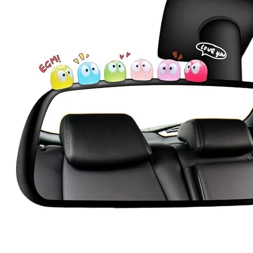 RAPUDA Cute Luminous Soot Sprites,35 Pcs Automotive Interior Decoration Accessories for Car Rearview Mirror and Dashboard,Cute Anime Decor for Home Garden Office,Funny Ornament Gifts(Multicolour) - Image 1
