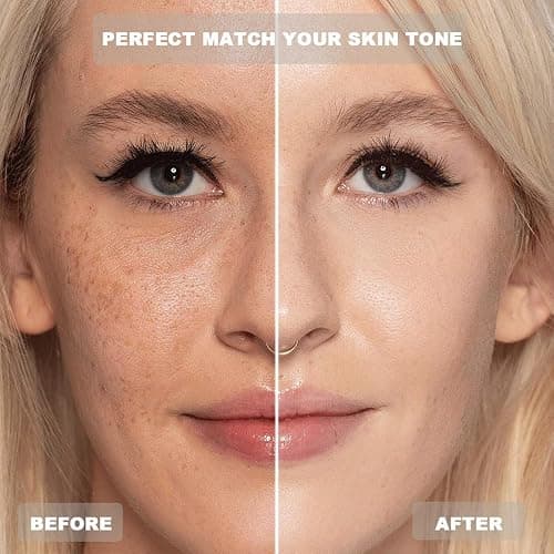 Foundation 4 in 1 - Color Changing Foundation, Medium Spectrum with SPF 50, Hypoallergenic Hydrating Liquid Concealer, Long-lasting & Waterproof Natural Finish - 1.0 fl oz thumbnail 3