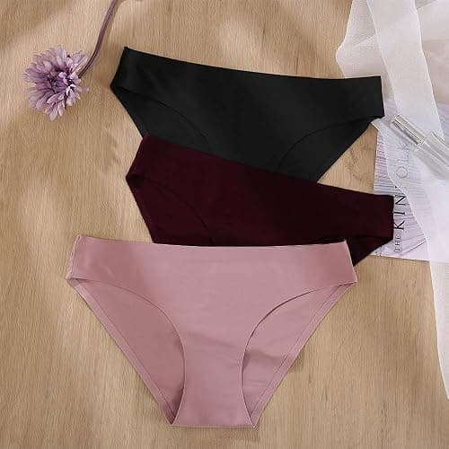 FINETOO 6 Pack Women’s Seamless Hipster Underwear No Show Panties Invisibles Briefs Soft Stretch Bikini Underwears XS-XL thumbnail 6