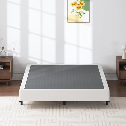 SHLAND Queen Box Spring 7 Inch Low Profile Queen Size Bed Base, 3000 lbs Black Heavy Duty Metal Mattress Foundation with Easy Clean Fabric Cover, Easy Assembly thumbnail 6