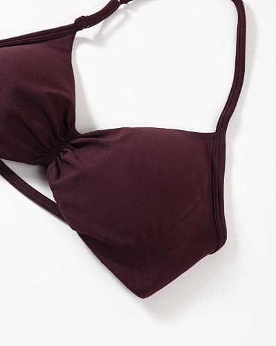 AUROLA Influence Adjustable Strappy Sports Bras for Women,Low Support Seamless Backless Padded Straps Impact Yoga Gym Bra thumbnail 6