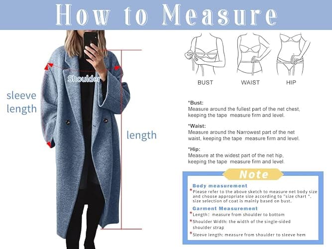 chouyatou Women's Winter Double Breasted Wool Coat Long Sleeve Notch Lapel Long Trench Coat thumbnail 3