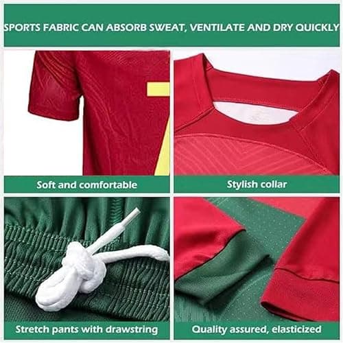HOMPAY Football Jersey, jersey 2022 Soccer Jersey, T-Shirt Boys Kids Youth Jersey Socks Soccer Shirt Kit Set thumbnail 2