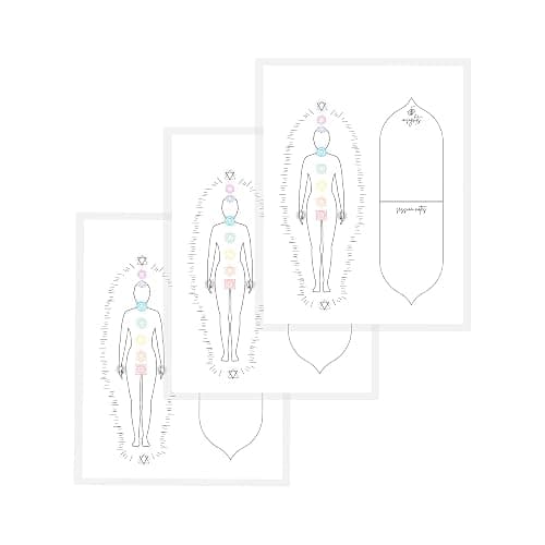 Reiki Distant Session Chakra Healing Board | Physical Printed 8.5" x 11" inches Crystal Healing Meditation Pack of 50 thumbnail 7