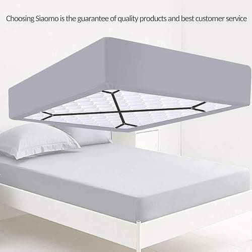 Bed Sheet Holder Straps - Sheet Straps Adjustable Bed Sheet Clips Fasteners Keep Sheets Stays in Place,2Pcs/Set Black - Black 2pcs Set thumbnail 3