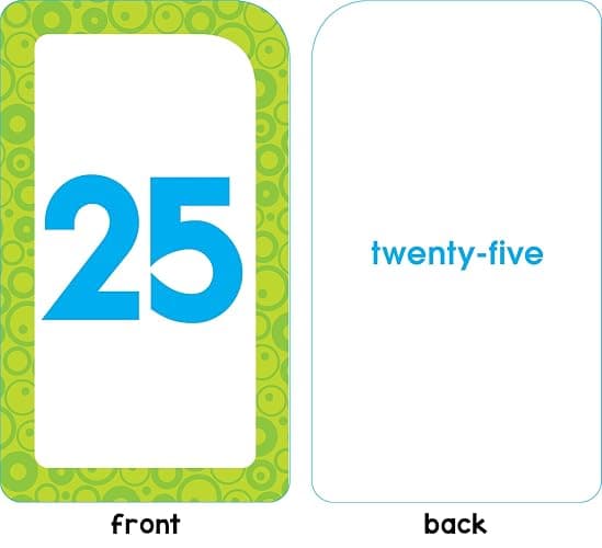 School Zone Numbers 0-25 Flash Cards: Toddler, Preschool, Kindergarten, Learn Math, Addition, Subtraction, Numerical Order, Counting, Problem Solving, Ages 4+, Packaging May Vary thumbnail 8