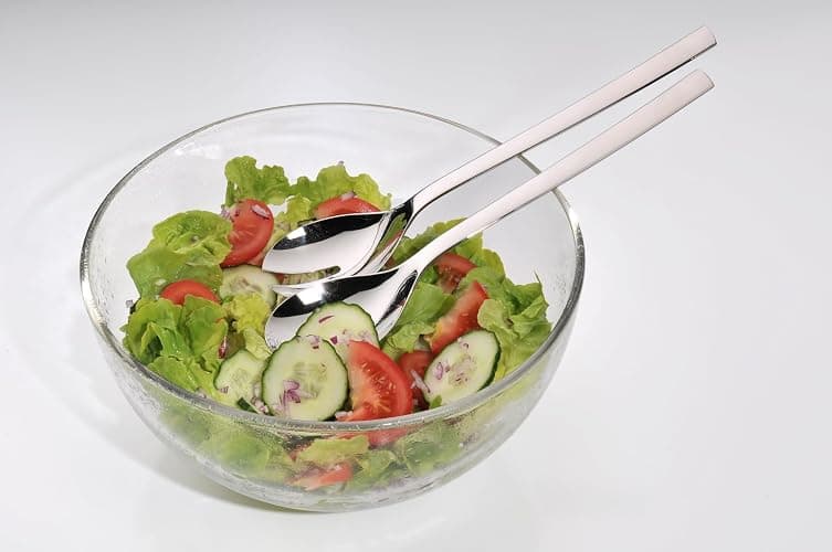 WMF Nuova Servierbesteck Set 4-teilig, Salatbesteck, Servierlöffel, Serviergabel, Cromargan Edelstahl poliert, spülmaschinengeeignet thumbnail 3