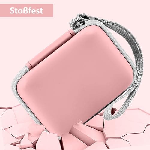 Leayjeen Digitalkamera Tasche kompatibel mit Umipyiza/YLSHGXFC/Umipyiza/CAMKORY/AOREGRE/Duluvulu/Kodak/Nicamery, Fotokamera Tasche, Eva-Hartschalendesign (nur Hülle) Rosa thumbnail 6