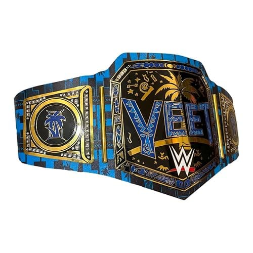 New Jey Uso Yeet Championship Title Belt – Undisputed Championship Replica Belt 2MM - Easy Wear Adjustable 4MM Leather Strap - Adult Size thumbnail 4