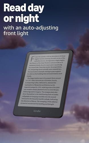 Amazon Kindle Paperwhite Signature Edition 32GB (newest model) – 20% faster with auto-adjusting front light, wireless charging, and weeks of battery life – Metallic Black thumbnail 5