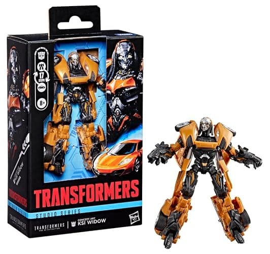 Transformers Studio Series Age of Extinction Deluxe Class Concept Art KSI Widow, 4.5-inch Action Figure, Robot Toys for Ages 8+ | Converts to Licensed Mclaren Mp4-12c in 17 Steps, Includes Blaster and Chain, Ages 8 Plus thumbnail 3