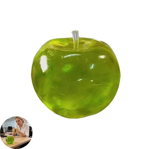 Stress Relief Toy, Stress Relief Green Fruit Toy Slow Rebound Clear Fruit Squeeze Fidget Toy Anxiety Relief Soft Stress Ball Pinch Sensory Toy (Cyan) thumbnail 5