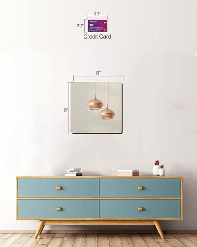 Unbreakable Plexiglass Acrylic Mirror for Kids, 1 PCS 8 x 8 inch, Shatterproof Safe Mirror for Wall, Used for Hand Makeup Mirrors, Hang Mirro, Bedroom Door Mirro, Shaving Mirrors, Workout Mirro thumbnail 3