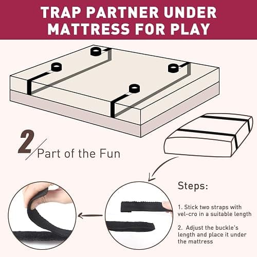 Sex Bondage BDSM Bed Restraints, Couples Sex Toys 75'' Bondage Sex Straps Restraints Set Adjustable with Handcuffs Blindfold Tickler, BDSM Kit Couple Adult Toy thumbnail 2