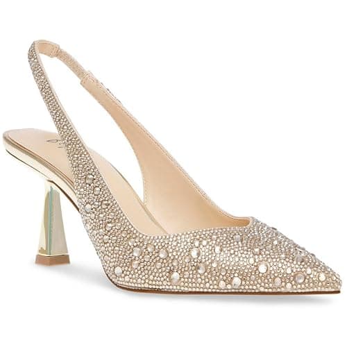 Betsey Johnson Womens SBCLARK Rhinestone Pointed Toe Pumps thumbnail 2