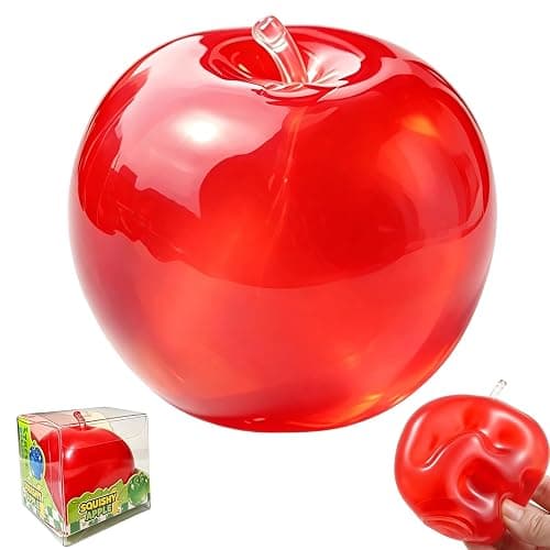 Coconut Oil Apple Squishy, Back to School Teacher Gifts for Stress Relief | Shapeable No Rebound Red Apple Squishy, Apple Squishy, Back To School Gifts, Teacher Appreciation Gifts,Unique Thank You Gift - Image 1